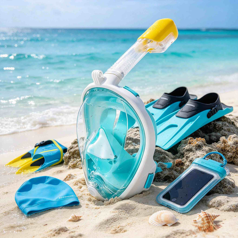 Anti Pollution Mask - Droog, anti-condens snorkelmasker voor het hele