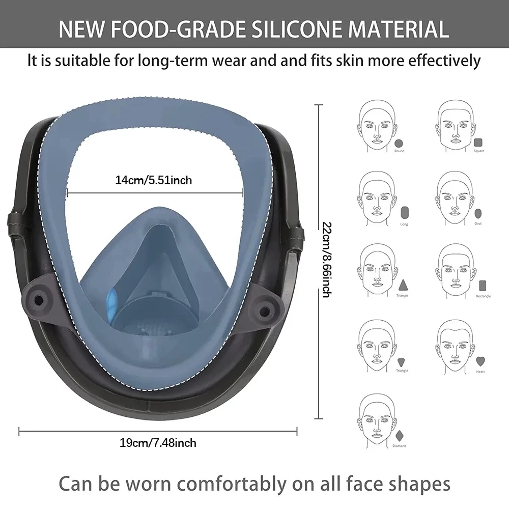 6800 Anti-Fog Gasmasker, Indus - Dust Mask Construction recensie en prijs